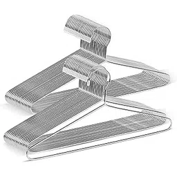 Fashion Clothes Wire Heavy Duty Stainless Steel Hangers with Non-Slip Grooves, Ultra Thin Metal Space Saving Clothing Hanger 16.5 Inch Pack 24 PCS-picture-26