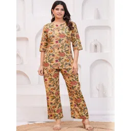 FASHION CLOUD Floral Printed Pure Cotton Night suit-picture-14