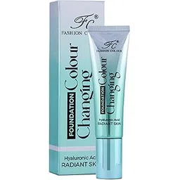 Fashion Colour Color Changing Foundation | Infused With Hyaluronic Acid | Radiant Skin | Flawless Color Changing With Satin Finish, Makeup Base, Long Lasting Waterproof Liquid Foundation For Face Makeup (IVORY, 40g)-picture-45