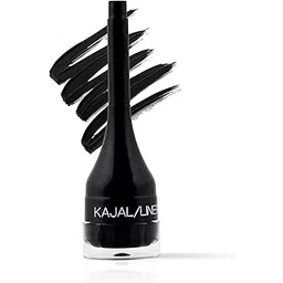 Jersy Girl by Fashion Colour Kajal and Eyeliner With Brush|24 Hours Long Lasting and Smudge Proof | Waterproof | Intense Colour | 2 in 1 Kajal and Eyeliner Combo | Lasting Drama Gel Eyeliner | 3.8g (Black)-picture-15