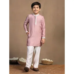 FASHION DREAM Boys Mandarin Collar Neck Kurta With Pyjamas-picture-54