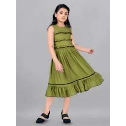 FASHION DREAM Fit & Flare Midi Dress With Ruffles-picture-11