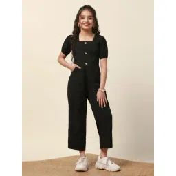 Fashion Dream Girls Black Solid Jumpsuit-picture-15