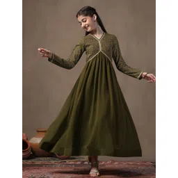 FASHION DREAM Girls Embellished Embroidered Fit & Flare Dress-picture-18