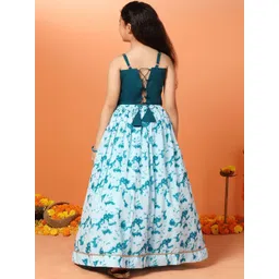 FASHION DREAM Girls Embellished Sequinned Ready to Wear Lehenga & image 4