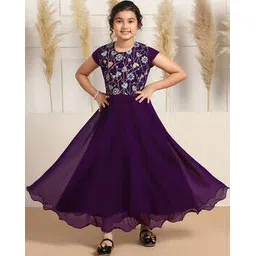 fashion dream Girls Embroidery Fit and Flare Dress-picture-28