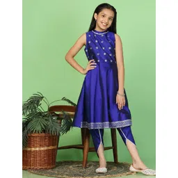 FASHION DREAM Girls Ethnic Motifs Printed Kurta with Dhoti Pants-picture-19