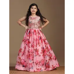 Fashion Dream Girls Peach Embellished Choli and Lehenga-picture-21