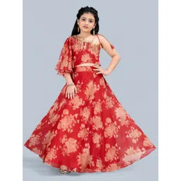 FASHION DREAM Girls Printed Ready to Wear Lehenga &-image-16