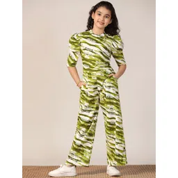 FASHION DREAM Girls Printed T-shirt with Trousers-picture-29