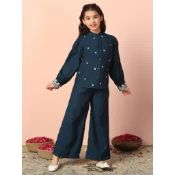 Fashion Dream Kids Darkblue Embroidered Co-Ord Set-picture-46