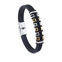 Fashion Frill Bracelet For Men Stainless Steel Gold Charm Bracelets For Men Boy-picture-23