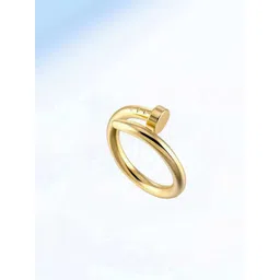 Fashion Frill Gold-Plated Adjustable Nail Finger Ring-picture-17