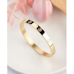 fashion frill Men Gold-Plated Slip-On Kada-picture-42