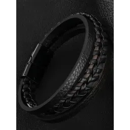 Fashion Frill Men Leather Wraparound Bracelet-picture-26