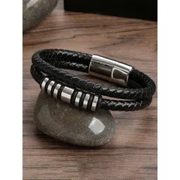 Fashion Frill Men Silver-Plated Wraparound Bracelet-picture-36