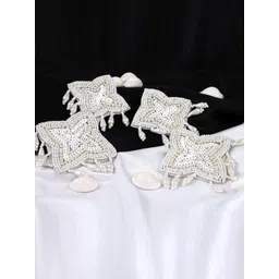 Fashion Frill White Contemporary Jhumkas Earrings-picture-13