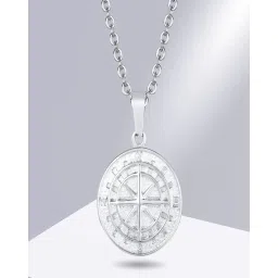 fashion frill Stainless Steel Compass Pendant with Chain image 5