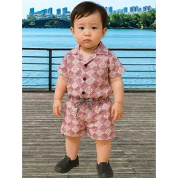 FASHION GRAB Boys Printed Pure Cotton Shirt with Shorts-picture-21