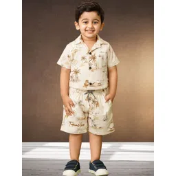 FASHION GRAB Boys Printed Shirt with Shorts-picture-37