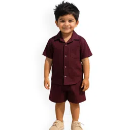 FASHION GRAB Pure Cotton Shirt With Shorts-picture-40