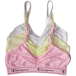 fashion in the box Sports Stitched Pack of 3 Women Everyday Non Padded Bra (Pink, White, Yellow) Pack of 3 (B, 36)-picture-39
