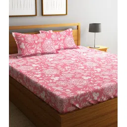 fashion string Microfiber Double Flat 144 TC Floral Bedsheet-picture-14