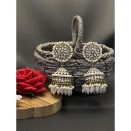 Fashion Theme Circular Jhumkas Earrings-picture-16