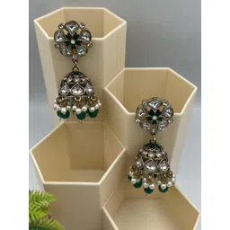 Fashion Theme Circular Jhumkas Earrings-picture-17