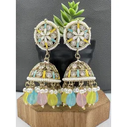 Fashion Theme Women Circular Jhumkas Earrings image 1