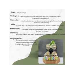 Fashion Theme Women Circular Jhumkas Earrings image 4