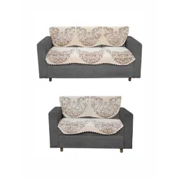 Fashion Throw Beige Jacquard 4 Piece Sofa Cover-picture-41