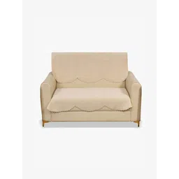 Fashion Throw Beige Velvet 2 Piece Sofa Cover-picture-31