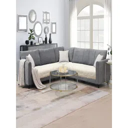 Fashion Throw Beige Velvet 2 Piece Sofa Cover-picture-44