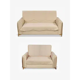 Fashion Throw Beige Velvet 4 Piece Sofa Cover-picture-45