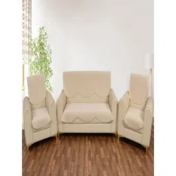 Fashion Throw Beige Velvet Sofa Cover-picture-41