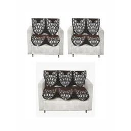 Fashion Throw Coffee Brown Jacquard Sofa Cover-picture-31