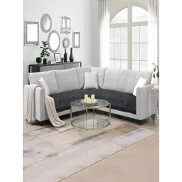 Fashion Throw Grey Velvet 2 Piece Sofa Cover-picture-40