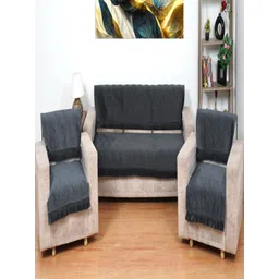 Fashion Throw Grey Velvet Sofa Cover-picture-38