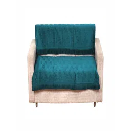 Fashion Throw Teal Velvet 2 Piece Sofa Cover-picture-46