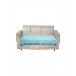 Fashion Throw Turquoise Blue Velvet 1 Piece Sofa Cover-picture-39