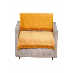 Fashion Throw Yellow Velvet 2 Piece Sofa Cover-picture-44