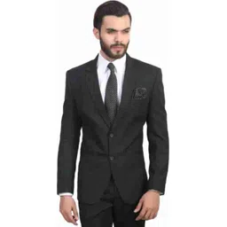 fashion villa Men Solid Single Breasted Festive & Wedding Blazer-picture-11