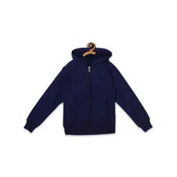 Fashionable Boys Hooded Fleece Front-Open Sweatshirt-picture-34