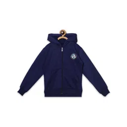 Fashionable Boys Hooded Fleece Front-Open Sweatshirt-picture-37