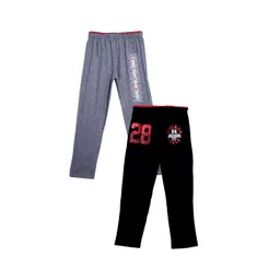 Fashionable Boys Pack Of 2 Printed Relax-Fit Pure Cotton Track Pants-picture-29