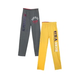 Fashionable Boys Pack Of 2 Printed Relax-Fit Pure Cotton Track Pants-picture-30