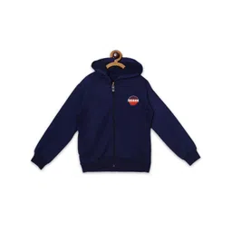 Fashionable Kids Hooded Fleece Front Open Sweatshirt-picture-24