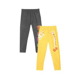 Fashionable Kids Pack Of 2 Printed Cotton Lounge Pants-picture-34