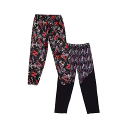 Fashionable Kids Pack Of 2 Printed Cotton Straight-Leg Lounge Pants-picture-39